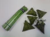 アスパラとチマキ？